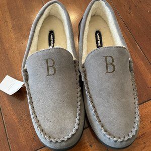 Mens Lands End Fleece-lined Slippers - New With Tags